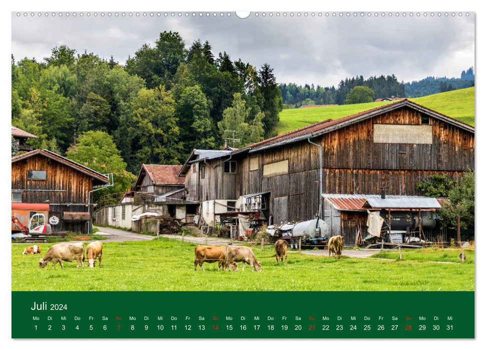 Allgäu - Vie rurale (Calendrier mural CALVENDO Premium 2024) 