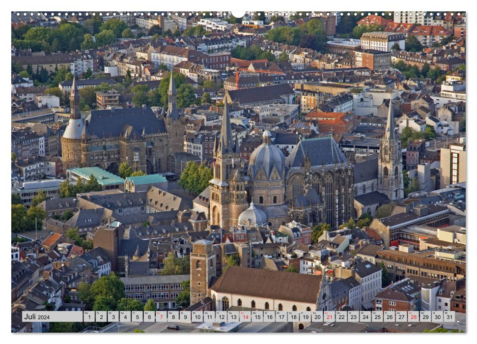 Aix-la-Chapelle vue du ciel - Un tour en montgolfière (Calvendo Premium Wall Calendar 2024) 