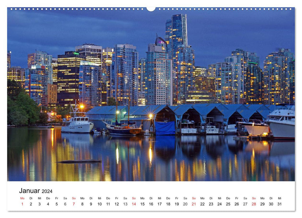 Trans-Canada: Von Vancouver nach Halifax (CALVENDO Wandkalender 2024)