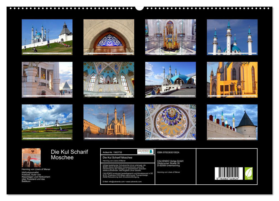 La mosquée Kul Sharif - joyau architectural de Kazan (Calvendo Premium Wall Calendar 2024) 