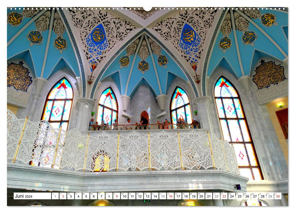 La mosquée Kul Sharif - joyau architectural de Kazan (Calvendo Premium Wall Calendar 2024) 