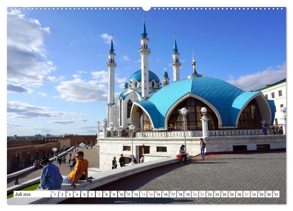 La mosquée Kul Sharif - joyau architectural de Kazan (Calvendo Premium Wall Calendar 2024) 