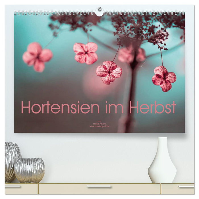 Hortensias en automne (Calendrier mural CALVENDO Premium 2024) 