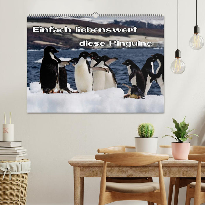 Ces pingouins sont tout simplement adorables (Calendrier mural CALVENDO 2024) 
