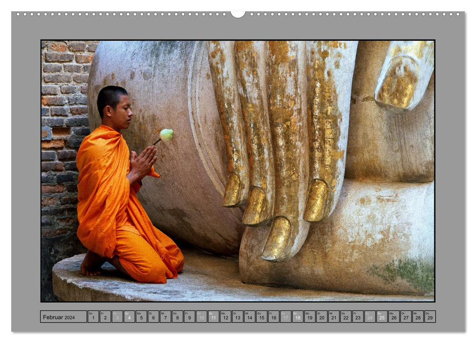 ASIE DU SUD-EST Au Royaume du Bouddha (Calvendo Premium Wall Calendar 2024) 
