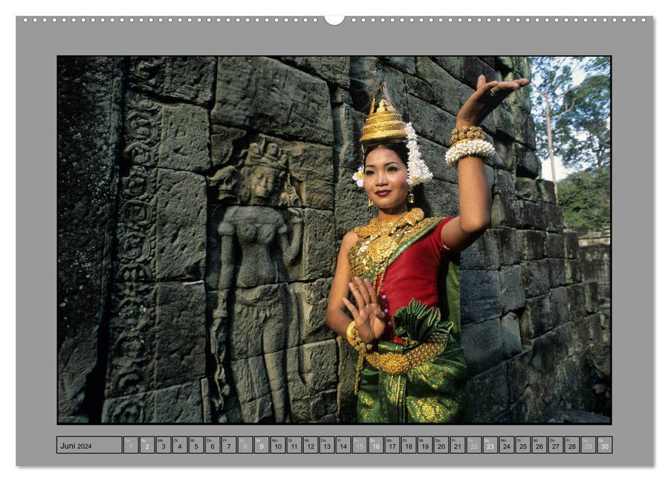 ASIE DU SUD-EST Au Royaume du Bouddha (Calvendo Premium Wall Calendar 2024) 