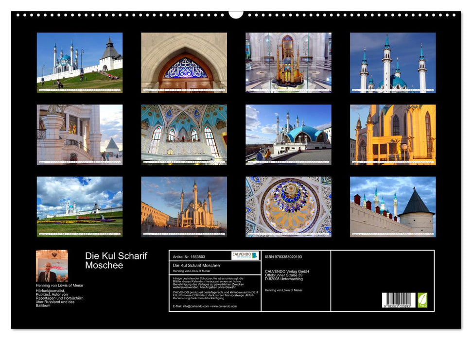 Die Kul Scharif Moschee - Architektonisches Kleinod in Kasan (CALVENDO Wandkalender 2024)