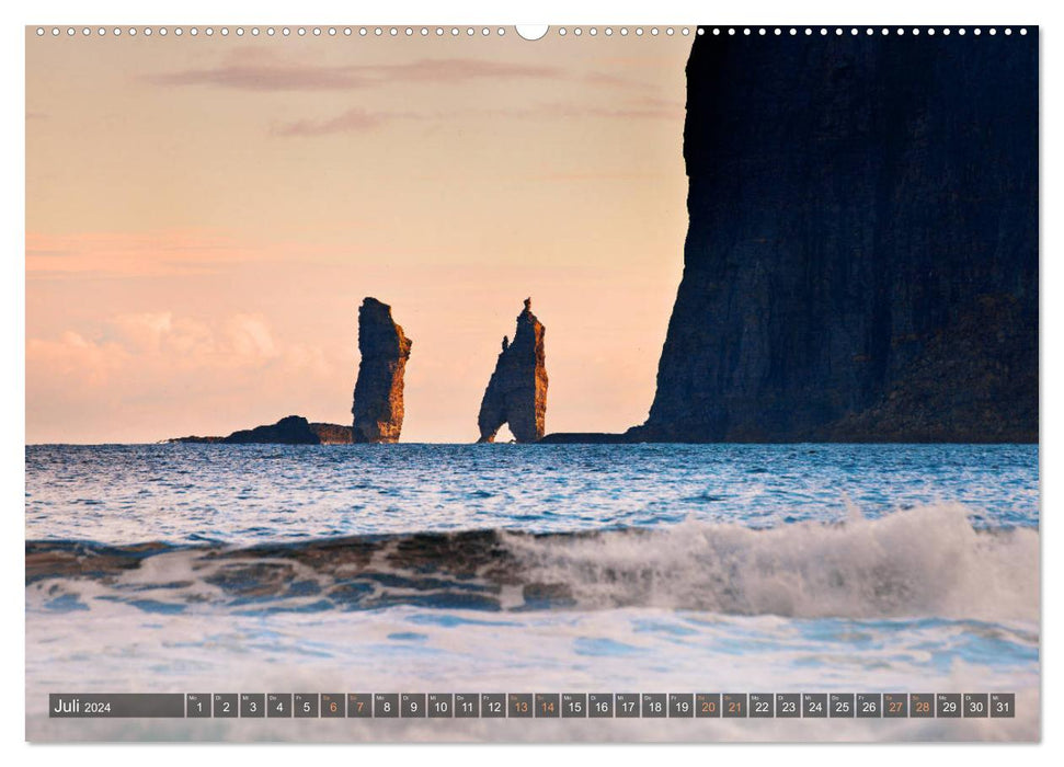 Färöer Inseln - Raue Landschaften im Atlantik (CALVENDO Premium Wandkalender 2024)