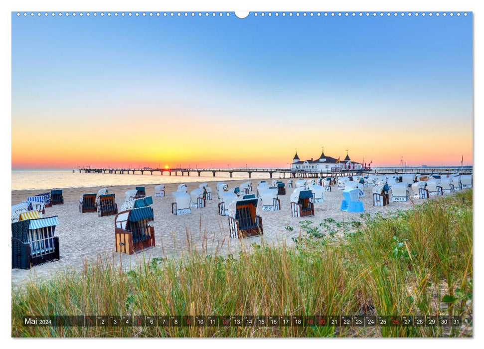 Belle mer Baltique - impressions tout au long de l'année (Calendrier mural CALVENDO Premium 2024) 
