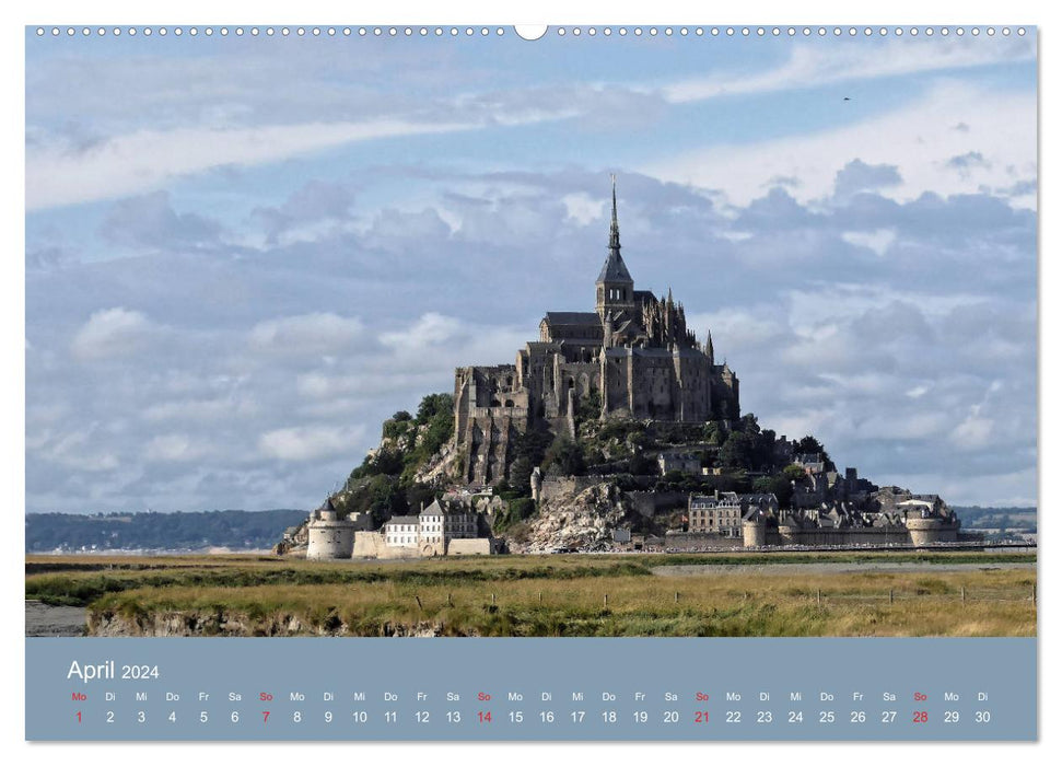Les plus belles côtes de France (Calendrier mural CALVENDO Premium 2024) 