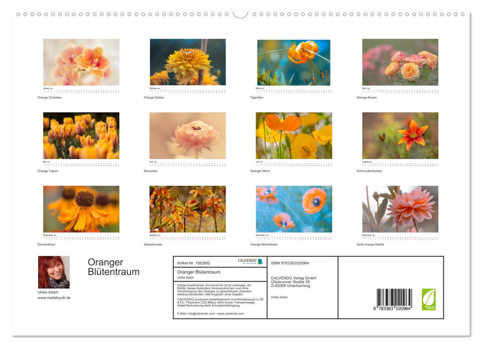 Rêve de fleur d'oranger (Calvendo Premium Calendrier mural 2024) 