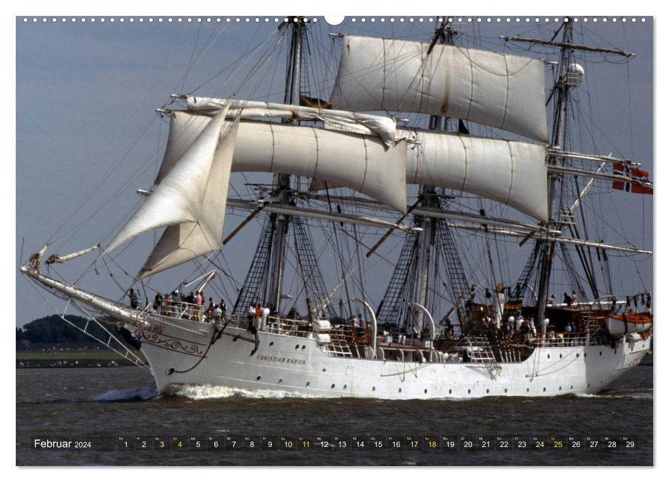 Photographie analogique Tall Ships Sail 1995 Bremerhaven (calendrier mural CALVENDO 2024) 