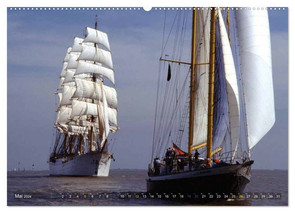 Photographie analogique Tall Ships Sail 1995 Bremerhaven (calendrier mural CALVENDO 2024) 