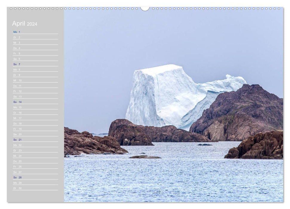 Icebergs - beauté éphémère (Calendrier mural CALVENDO Premium 2024) 