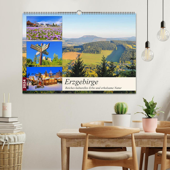 Erzgebirge - Rich cultural heritage and relaxing nature (CALVENDO wall calendar 2024) 