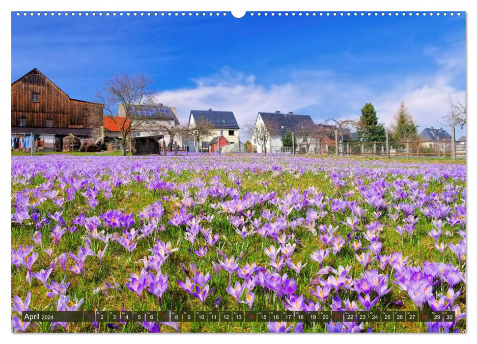 Erzgebirge - Rich cultural heritage and relaxing nature (CALVENDO wall calendar 2024) 