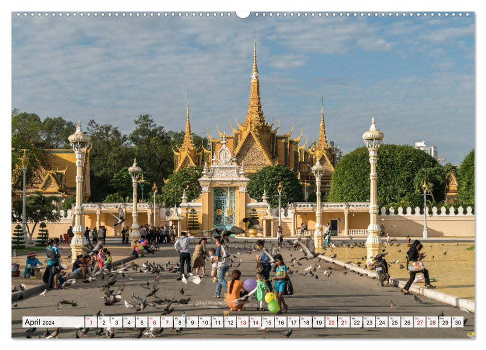 Royaume du Cambodge (Calvendo Premium Calendrier mural 2024) 