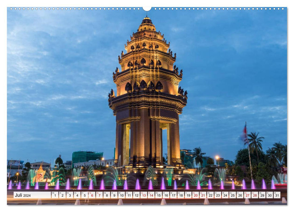 Royaume du Cambodge (Calvendo Premium Calendrier mural 2024) 