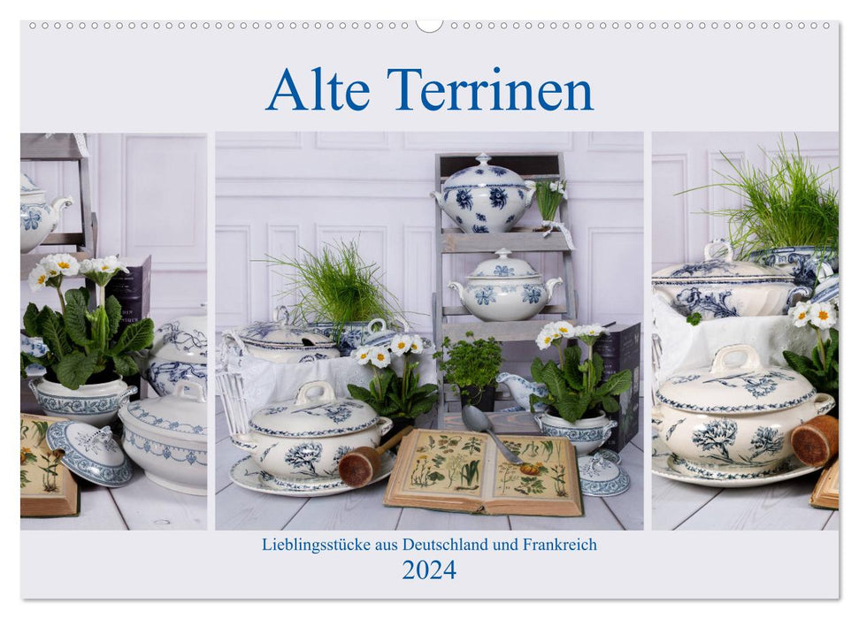 Old terrines favorite pieces from Germany and France (CALVENDO wall calendar 2024) 