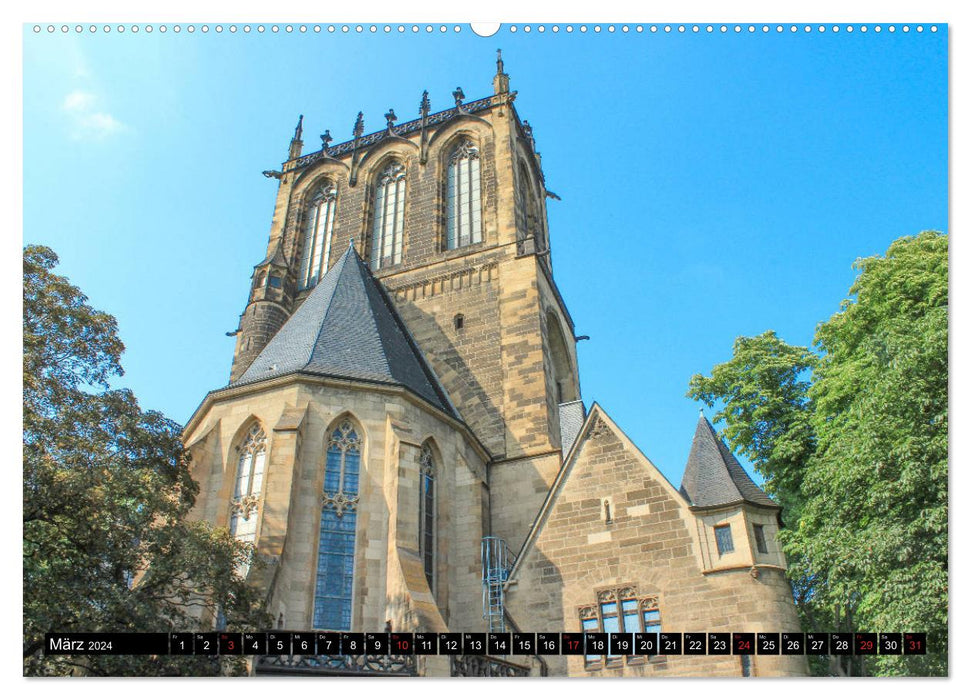 Églises de Cologne - Lieux saints et bâtiments impressionnants (Calendrier mural CALVENDO Premium 2024) 