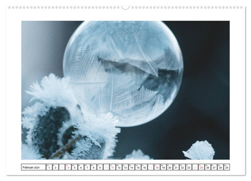 Art made of ice and soap (CALVENDO wall calendar 2024) 