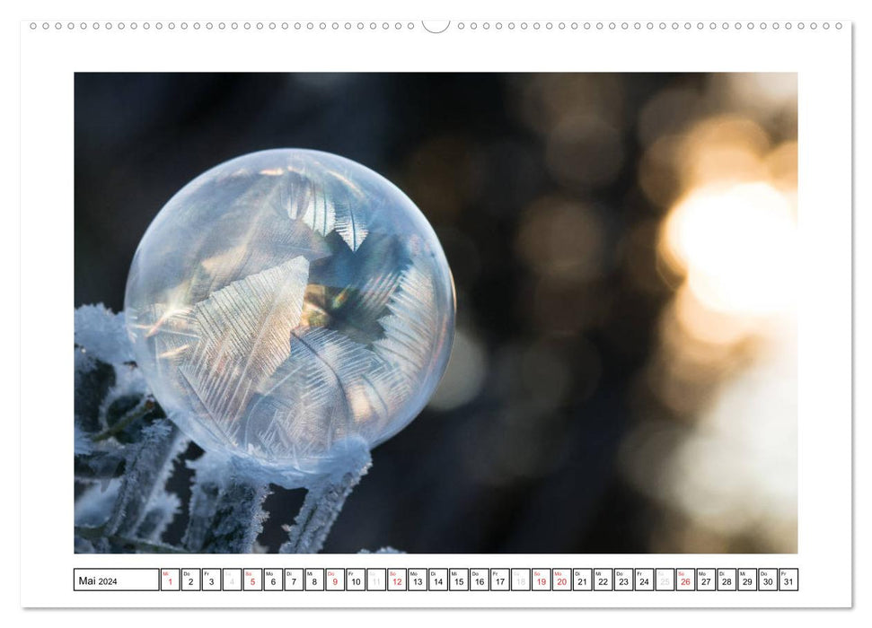 Art made of ice and soap (CALVENDO wall calendar 2024) 