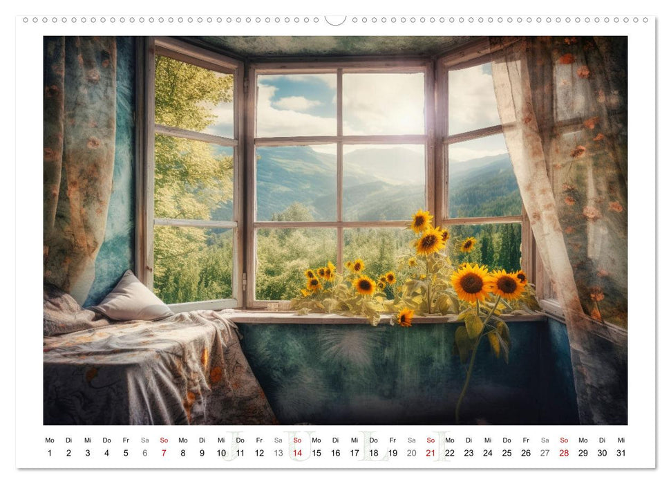 Fensterträume (CALVENDO Premium Wandkalender 2024)