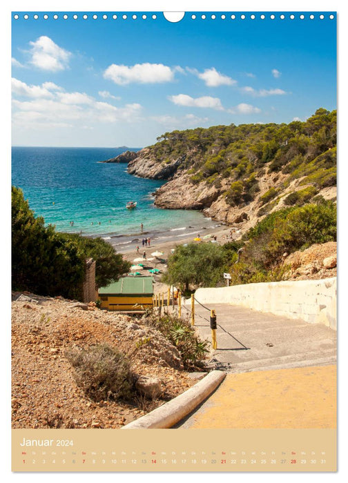 Impressions de l'île d'Ibiza (Calendrier mural CALVENDO 2024) 