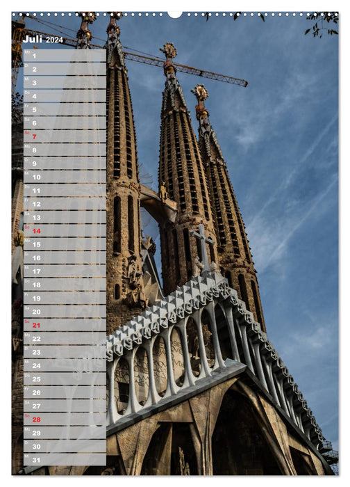 Barcelona - Eine Städtereise (CALVENDO Premium Wandkalender 2024)