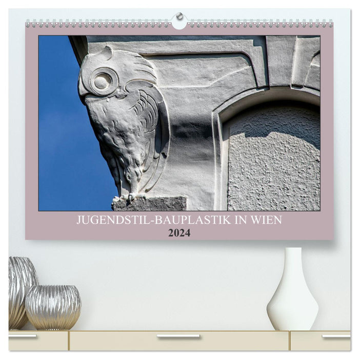 Art Nouveau architectural sculpture in Vienna (CALVENDO Premium Wall Calendar 2024) 