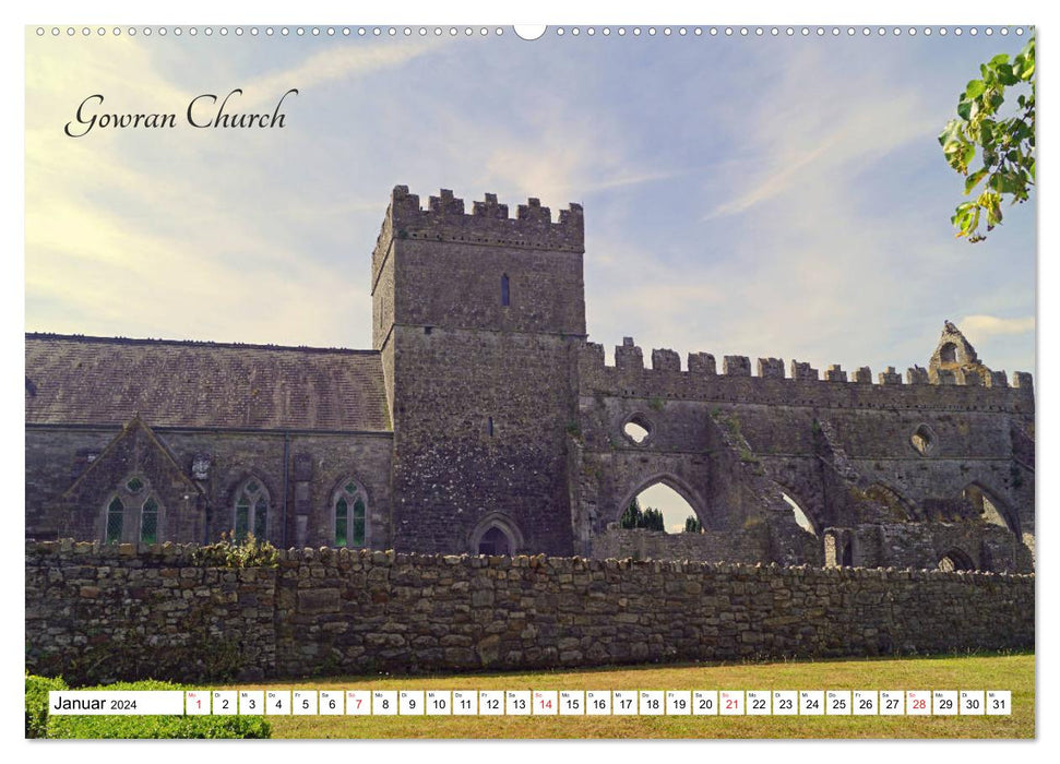 Ireland - Abbeys and Castles (CALVENDO Premium Wall Calendar 2024) 