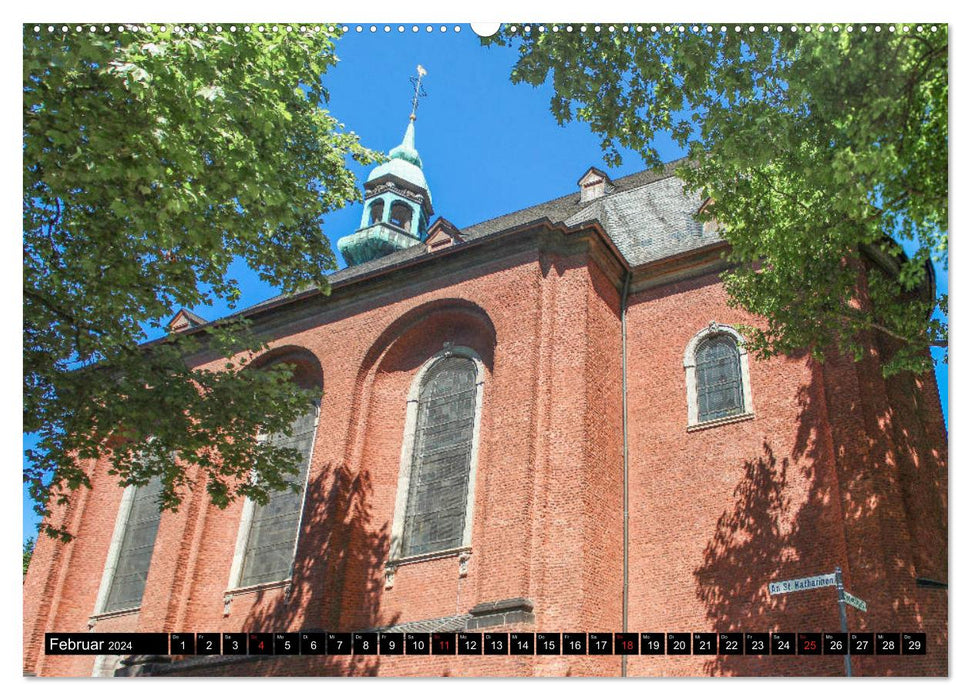 Churches in Cologne - Holy places and impressive buildings (CALVENDO wall calendar 2024) 