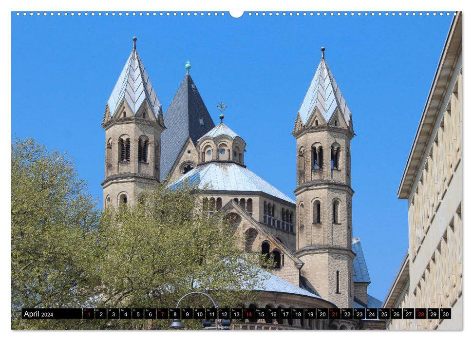 Churches in Cologne - Holy places and impressive buildings (CALVENDO wall calendar 2024) 