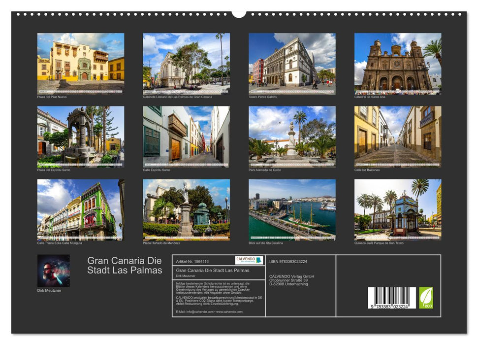 Gran Canaria Die Stadt Las Palmas (CALVENDO Premium Wandkalender 2024)