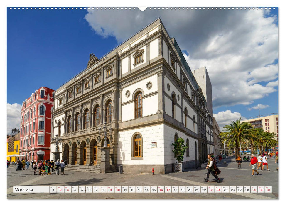 Gran Canaria The City of Las Palmas (CALVENDO Premium Wall Calendar 2024) 