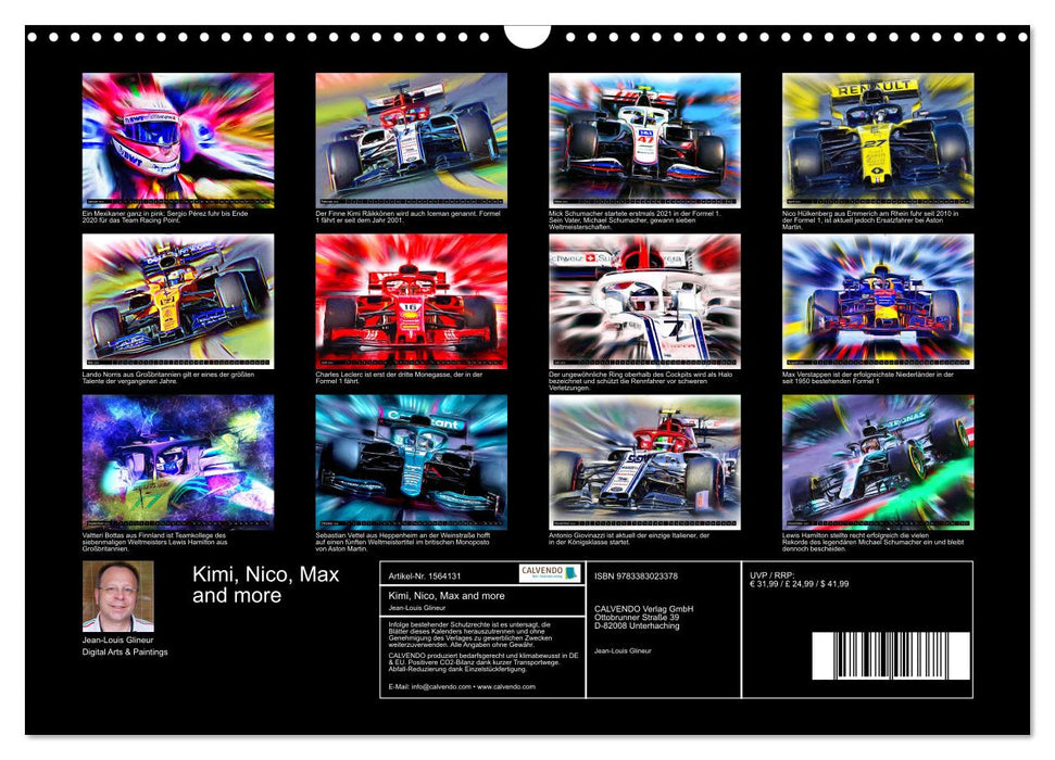 Kimi, Nico, Max and more (CALVENDO wall calendar 2024) 