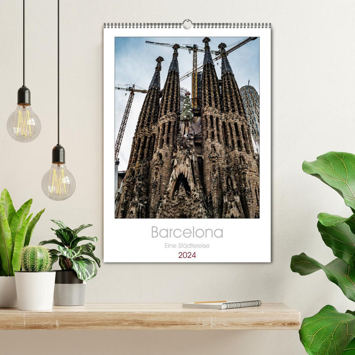 Barcelona - A city trip (CALVENDO wall calendar 2024) 