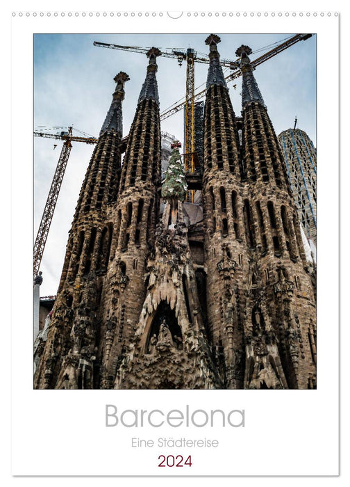 Barcelona - Eine Städtereise (CALVENDO Wandkalender 2024)