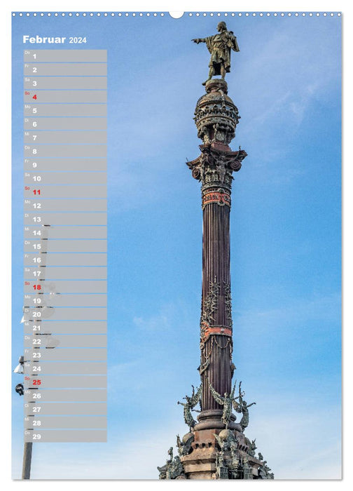 Barcelona - A city trip (CALVENDO wall calendar 2024) 