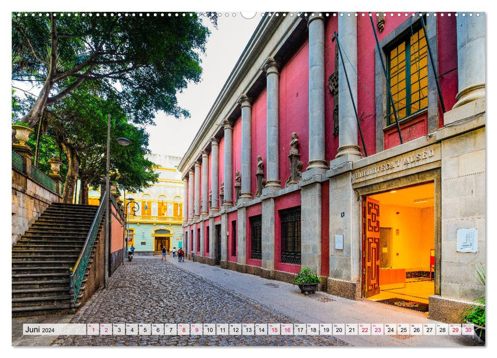 Tenerife - The City of Santa Cruz (CALVENDO Premium Wall Calendar 2024) 
