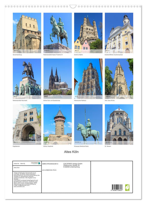 Old Cologne (CALVENDO wall calendar 2024) 