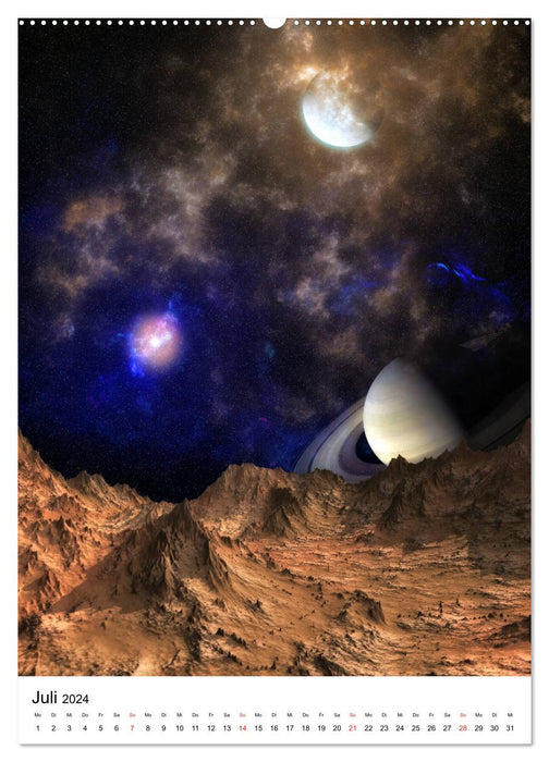 Our universe an interstellar journey (CALVENDO Premium Wall Calendar 2024) 