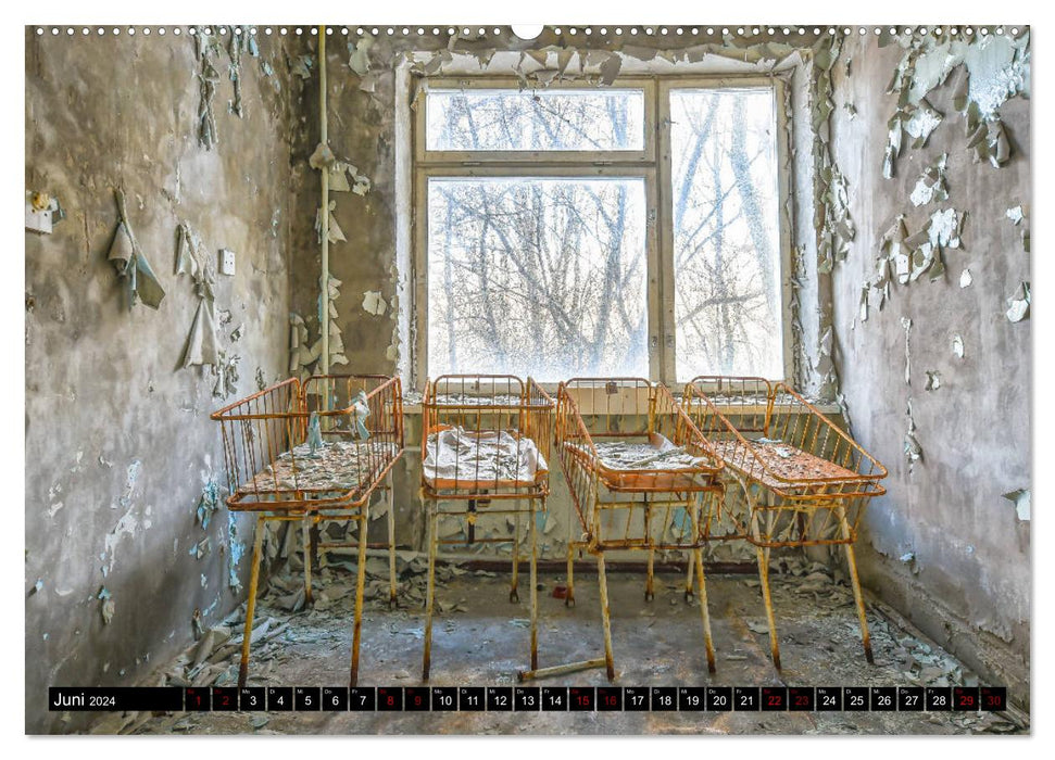 Tschernobyl - Prypjat - Die radioaktive Geisterstadt (CALVENDO Wandkalender 2024)