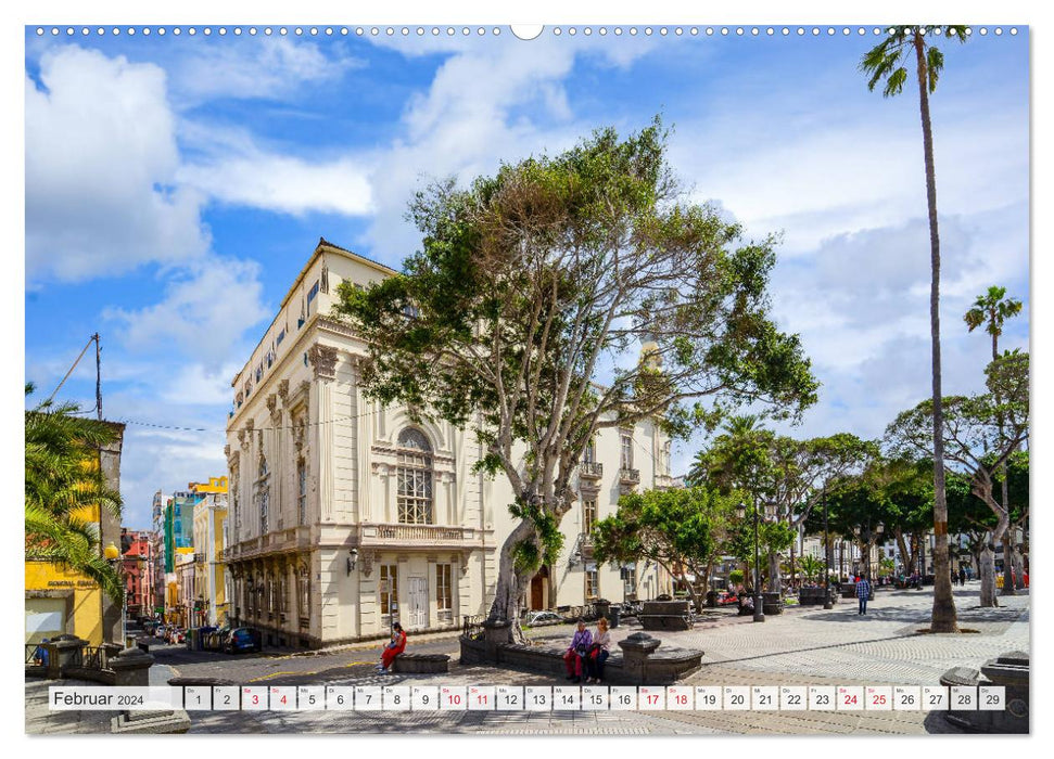 Gran Canaria The City of Las Palmas (CALVENDO Wall Calendar 2024) 