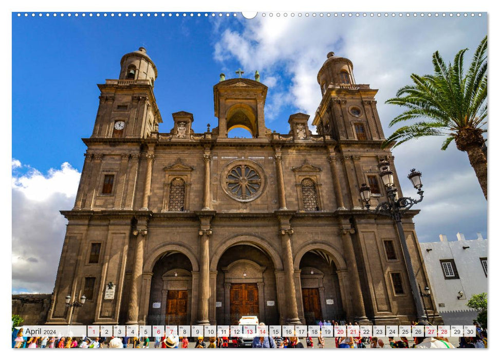 Gran Canaria The City of Las Palmas (CALVENDO Wall Calendar 2024) 