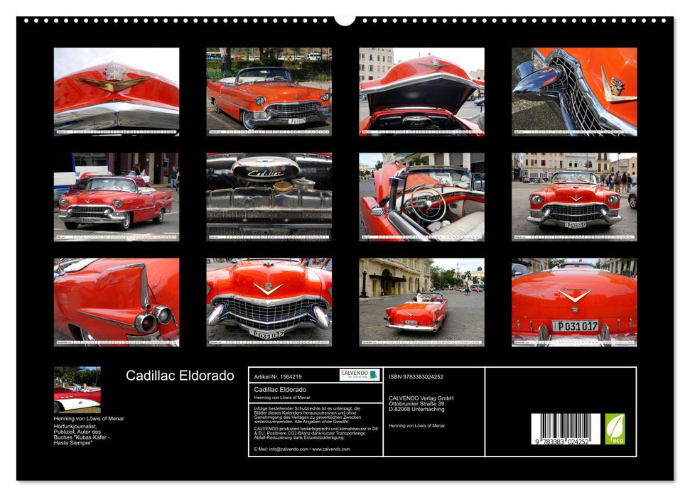 Cadillac Eldorado - Goldstück auf Rädern (CALVENDO Premium Wandkalender 2024)