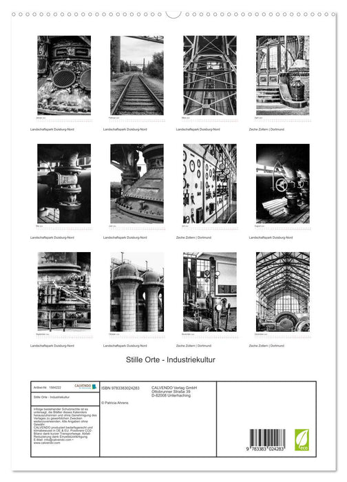 Silent Places - Culture industrielle (Calvendo Premium Wall Calendar 2024) 