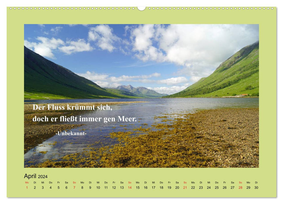 Wisdom of life backed up with pictures (CALVENDO wall calendar 2024) 