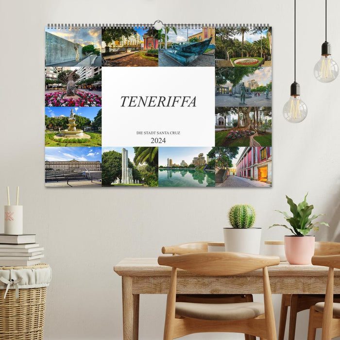 Tenerife - The city of Santa Cruz (CALVENDO wall calendar 2024) 