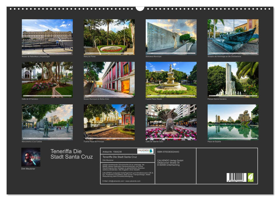 Tenerife - The city of Santa Cruz (CALVENDO wall calendar 2024) 